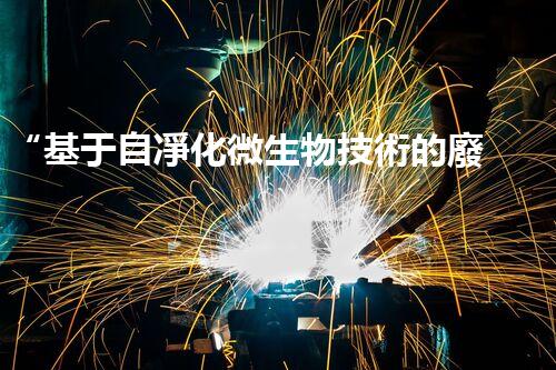 “基于自凈化微生物技術的廢水處理裝置及方法專利”