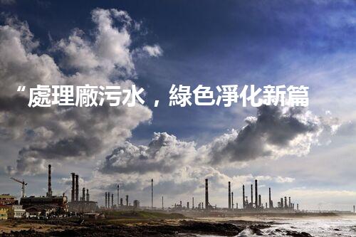 “處理廠污水，綠色凈化新篇章”