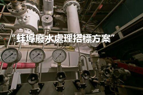 “蚌埠廢水處理招標方案”