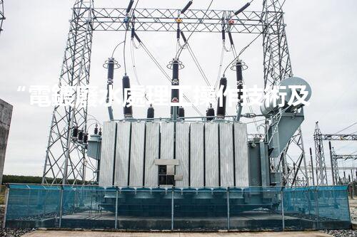 “電鍍廢水處理工操作技術及關鍵問題解析”