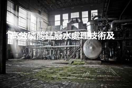 “高效磷酸錳廢水處理技術及應用研究”
