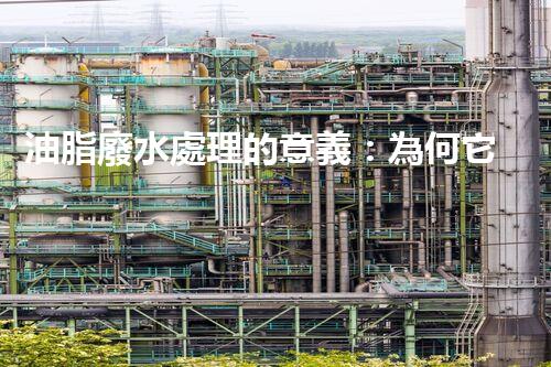 油脂廢水處理的意義：為何它是環(huán)保的關鍵？
