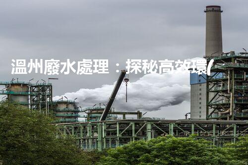 溫州廢水處理：探秘高效環(huán)保的以后？