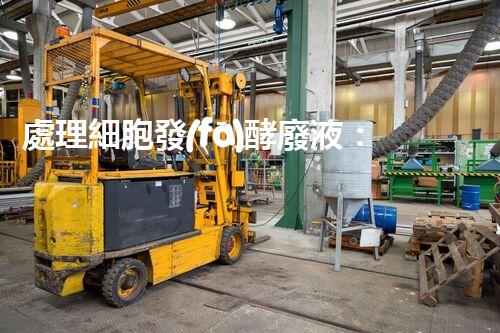 處理細胞發(fā)酵廢液：新型技術突破